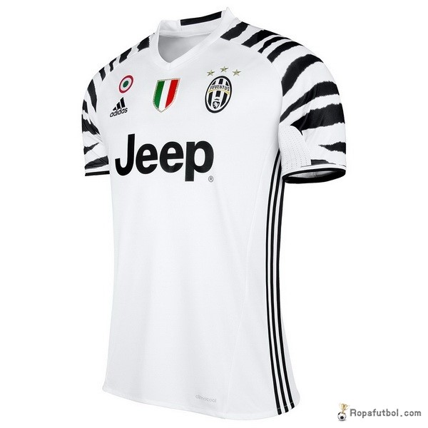 Tailandia Camiseta Juventus Replica Tercera Ropa 2016/17 Blanco